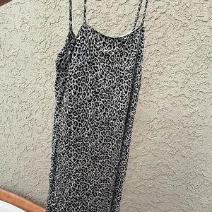 American eagle cheetah dress w tie back